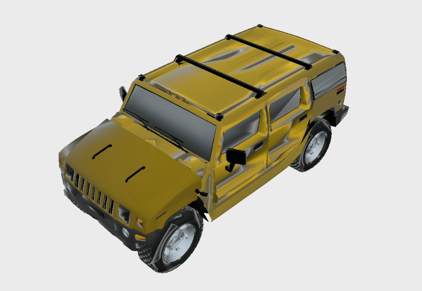 3D Hummer LKW