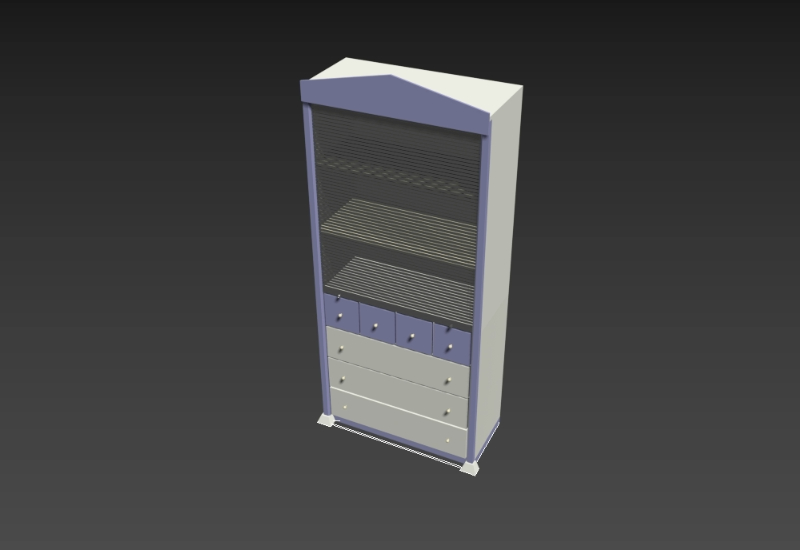 3D cabinet with drawers