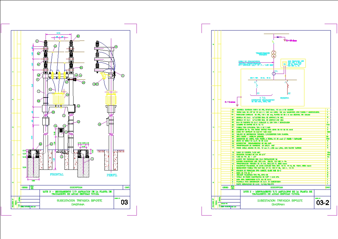 Subestacion Biposte En Autocad Descargar Cad 182 Kb Bibliocad 3283