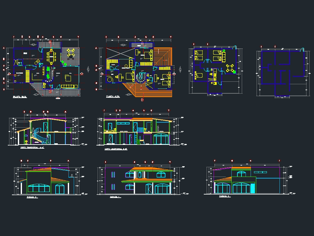 Projeto De Sobrado De Dois Andares Em Autocad Cad 358 03 Kb