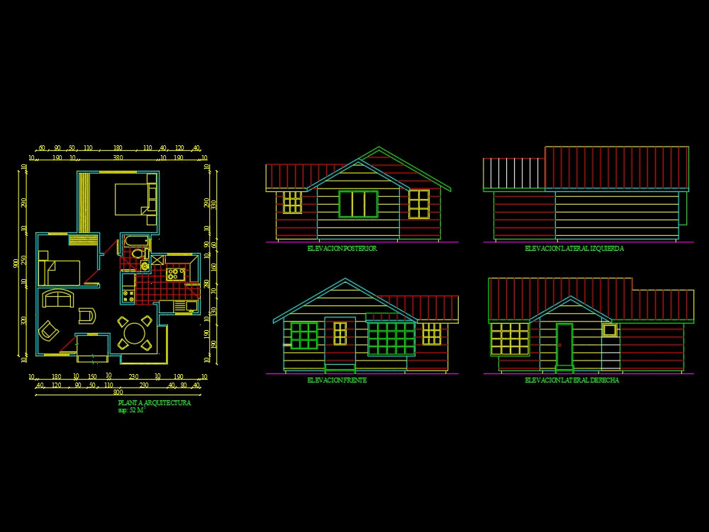 Small house  in AutoCAD  CAD  download 101 28 KB Bibliocad