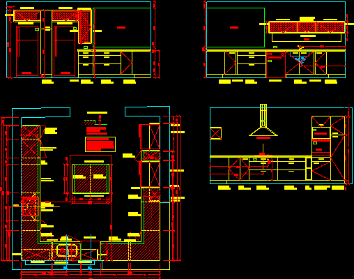 Planos de cocina en AutoCAD | Descargar CAD (93.36 KB ...