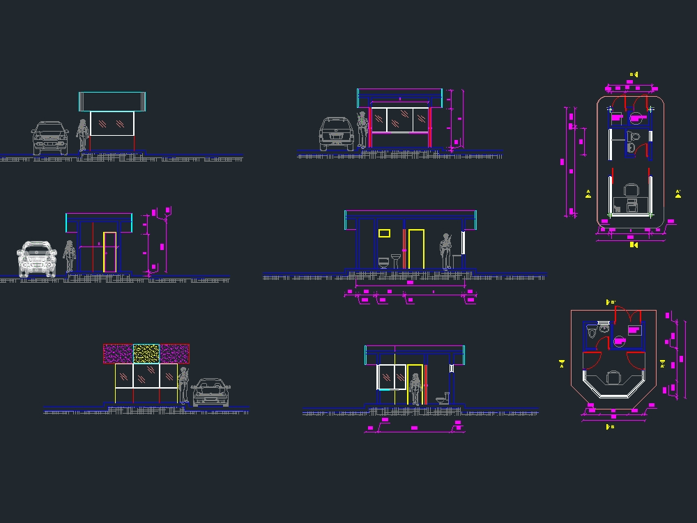Caseta de vigilancia en AutoCAD | Descargar CAD (192.16 KB) | Bibliocad