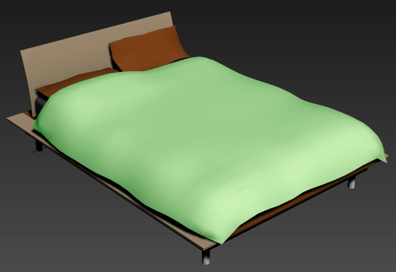 Double Bed 3d