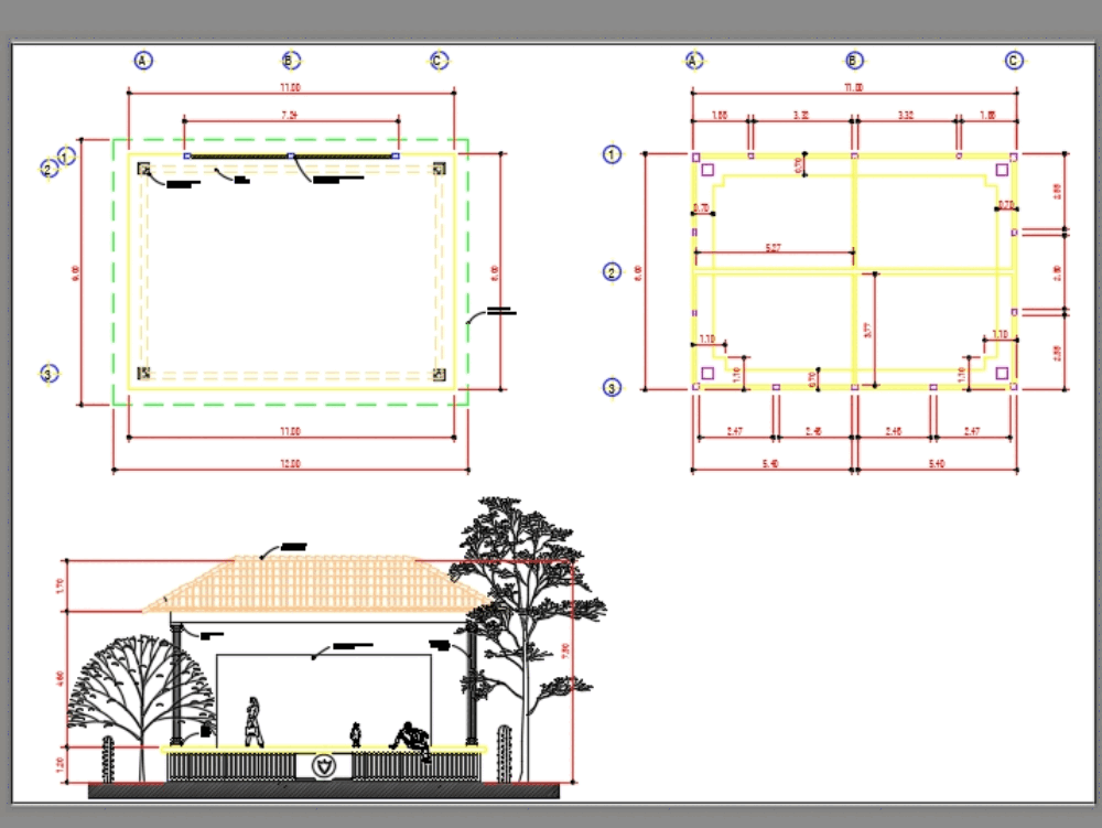 Explanada de usos múltiples (pérgola) (528.32 KB) | Bibliocad