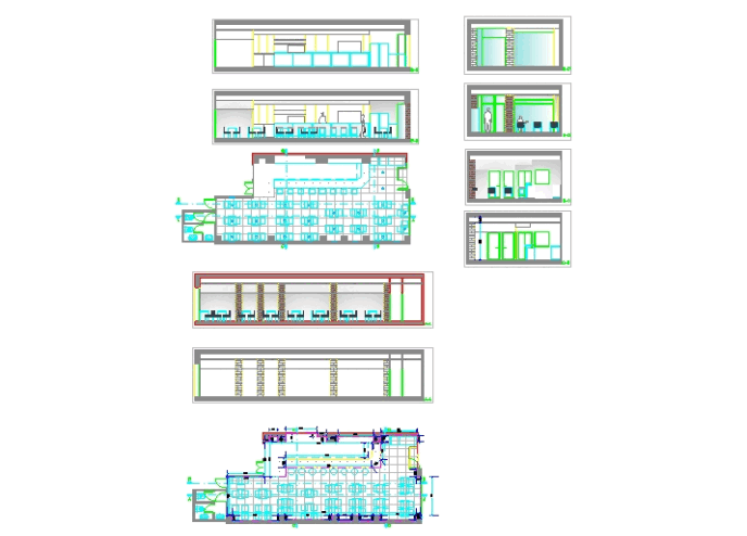 Cafe - restaurant in AutoCAD | CAD download (304.05 KB) | Bibliocad