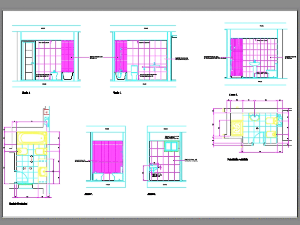 Bathroom details in AutoCAD CAD download 116 26 KB 