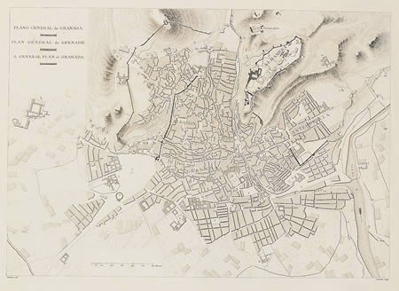 Plan von Granada ab dem 19. Jahrhundert