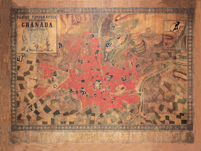 Mapa de Granada de 1853