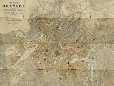 Mapa de Granada de 1894