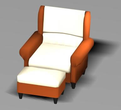 3d Easy Chair