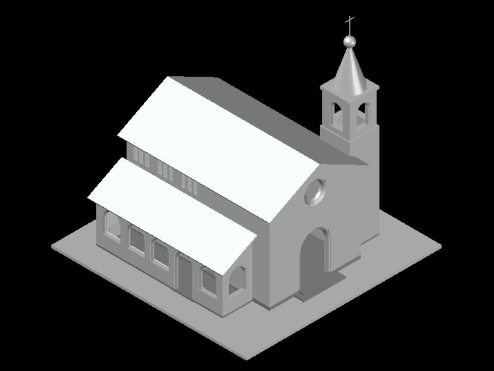 Iglesia en 3D.