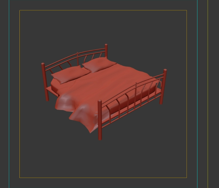 3d Double Bed