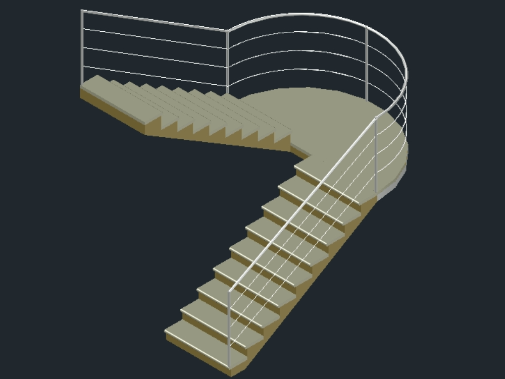 escalier 3D