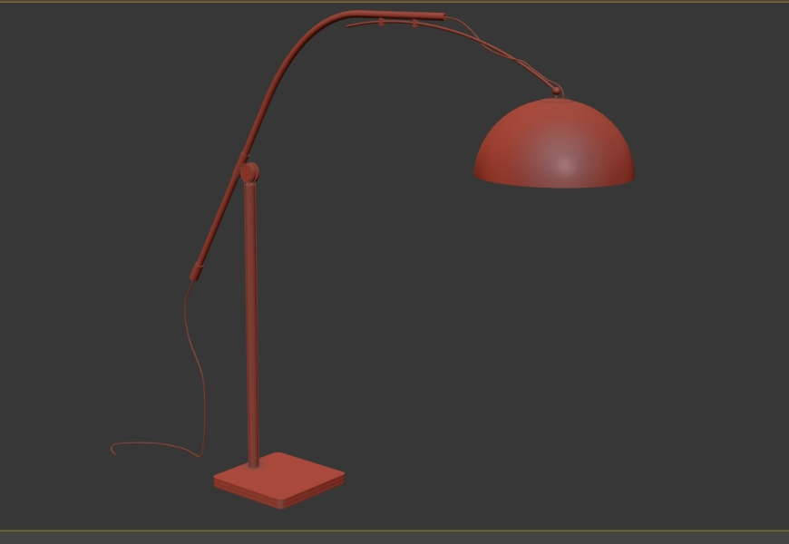 3d Lamp standing up