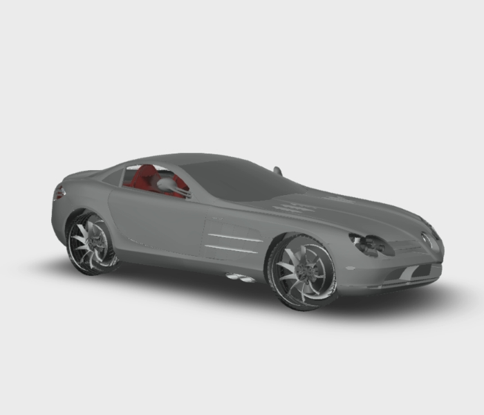 Voiture 3D - Mercedes SLR