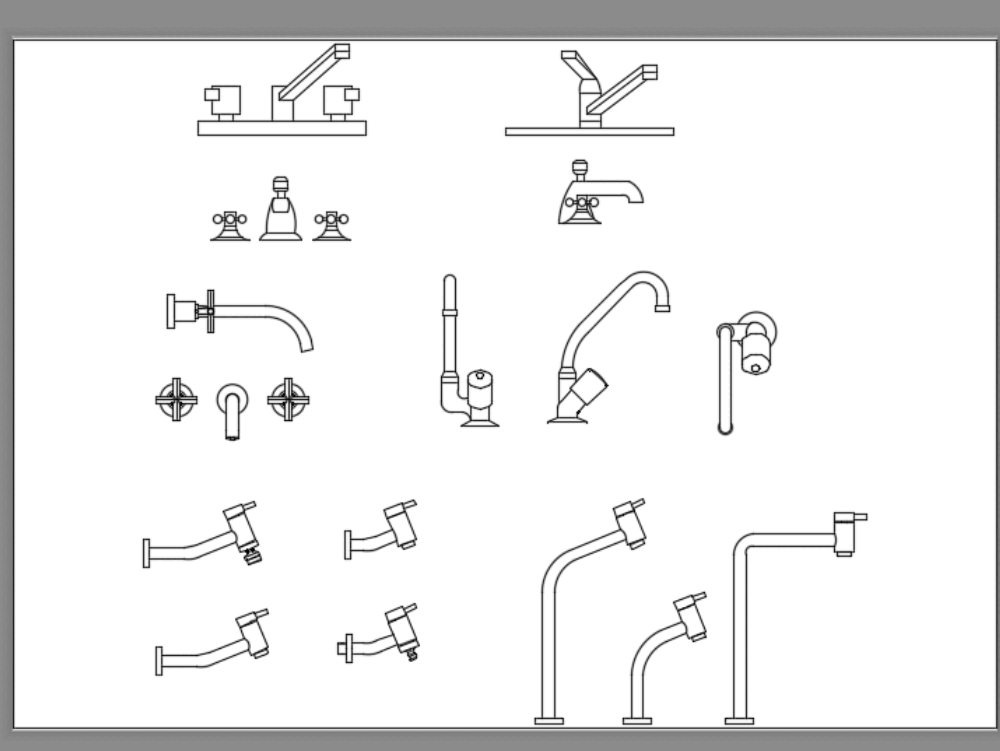 Faucets In Autocad Download Cad Free 34 89 Kb Bibliocad