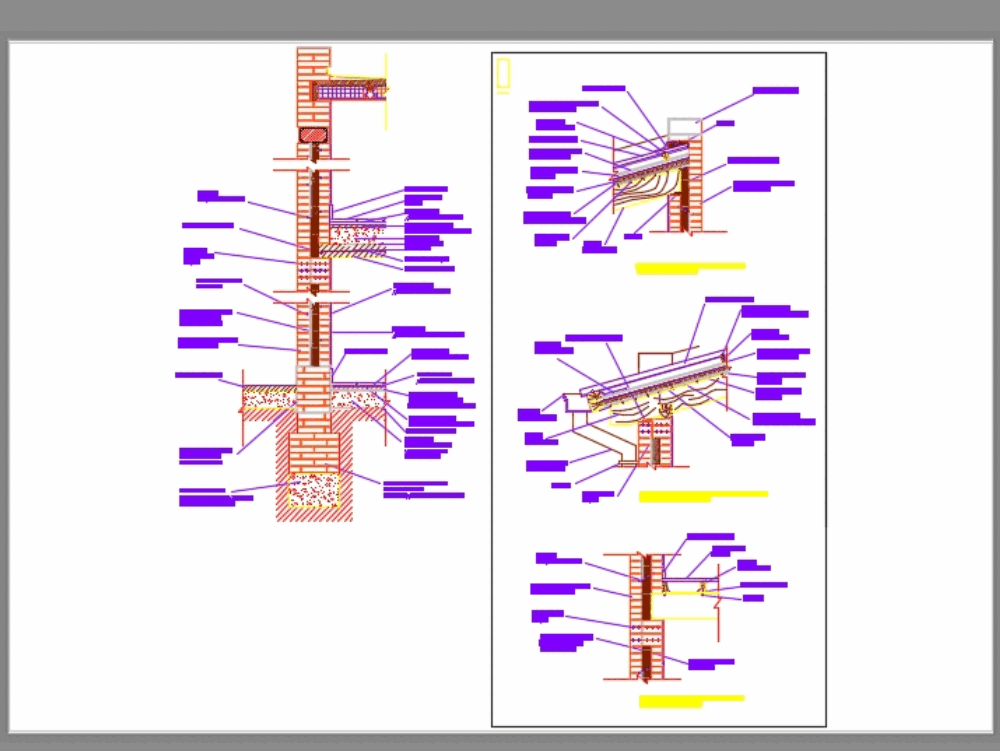 Detalle De Muro En AutoCAD Descargar CAD KB Bibliocad