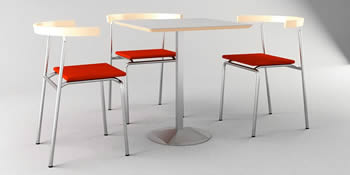3D Tisch und Stühle