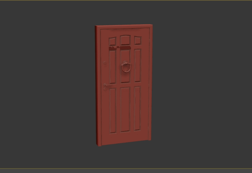 3d Wood Door