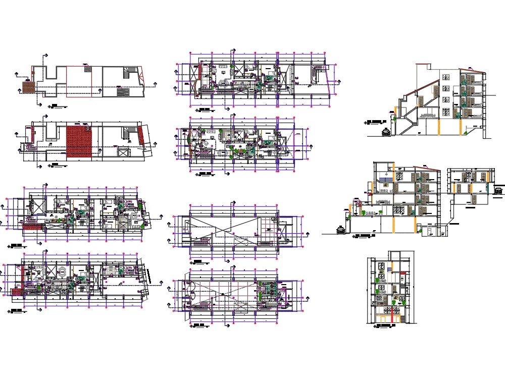 Vivienda en pendiente en AutoCAD | Descargar CAD ( MB) | Bibliocad