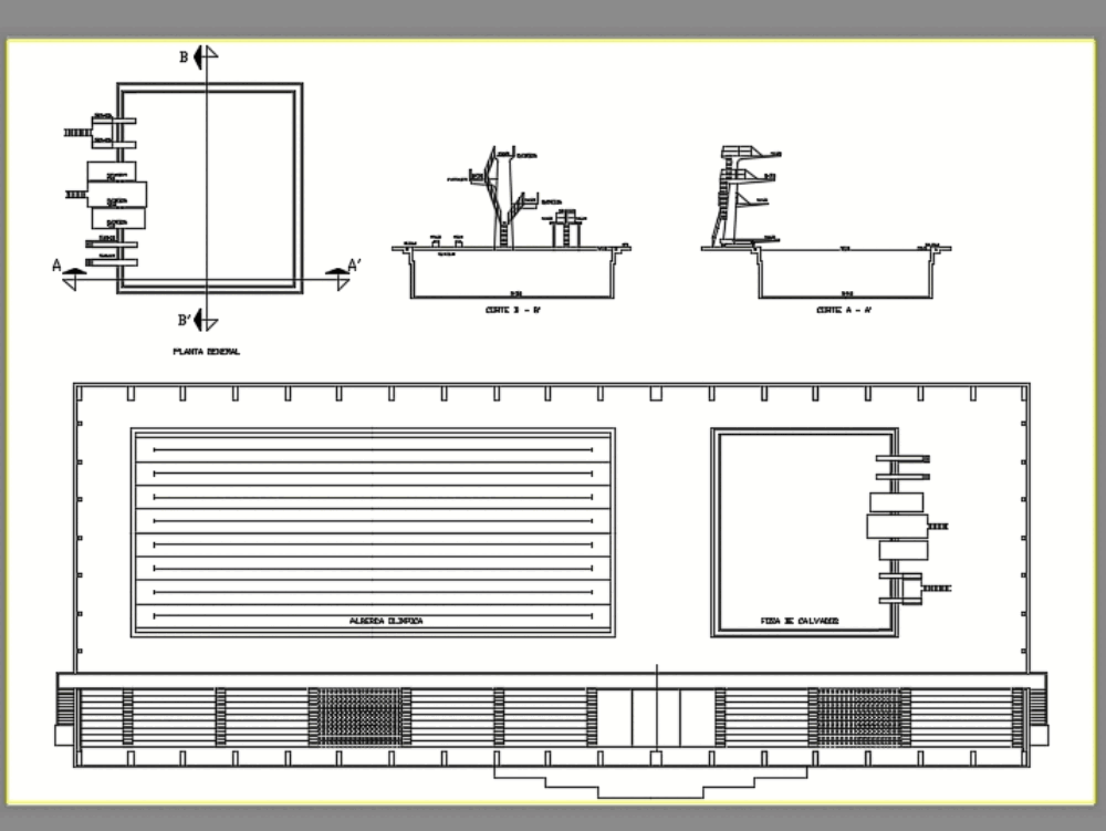 Alberca olimpica en AutoCAD | Descargar CAD gratis ( KB) | Bibliocad