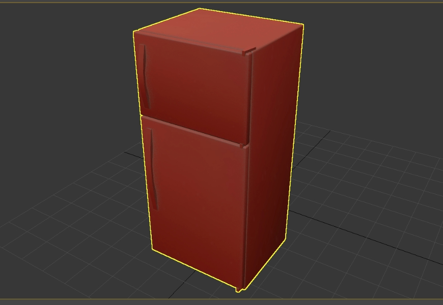 Refrigerador heladera  3D