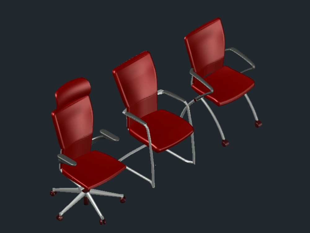 chaises 3D
