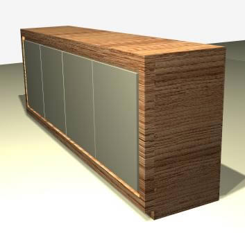Esstisch mit Tulpenstuhl - Sideboard