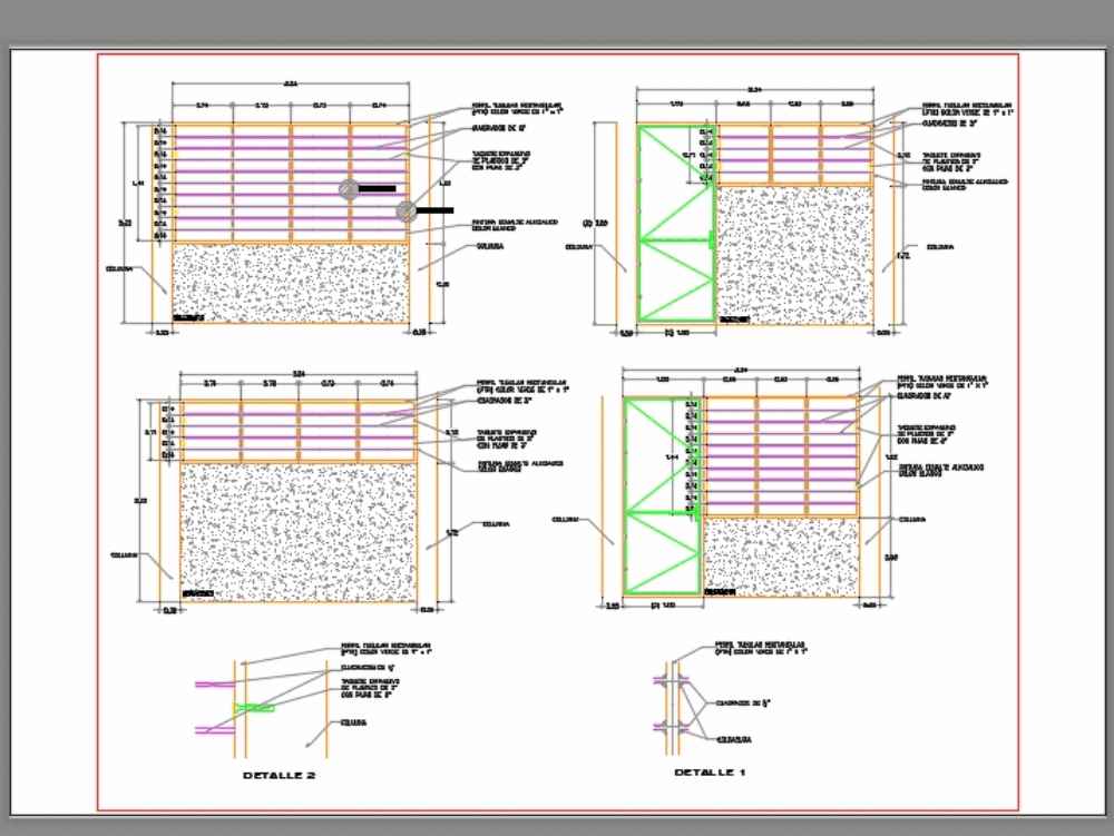 Aluminium jalousie in AutoCAD CAD  download 73 49 KB 