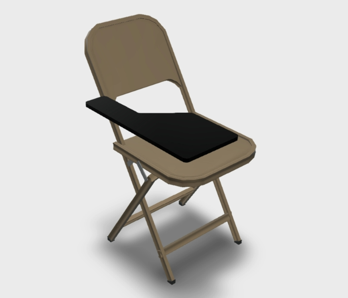 Cadeira com paleta 3d