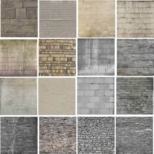 Texturas de tijolo