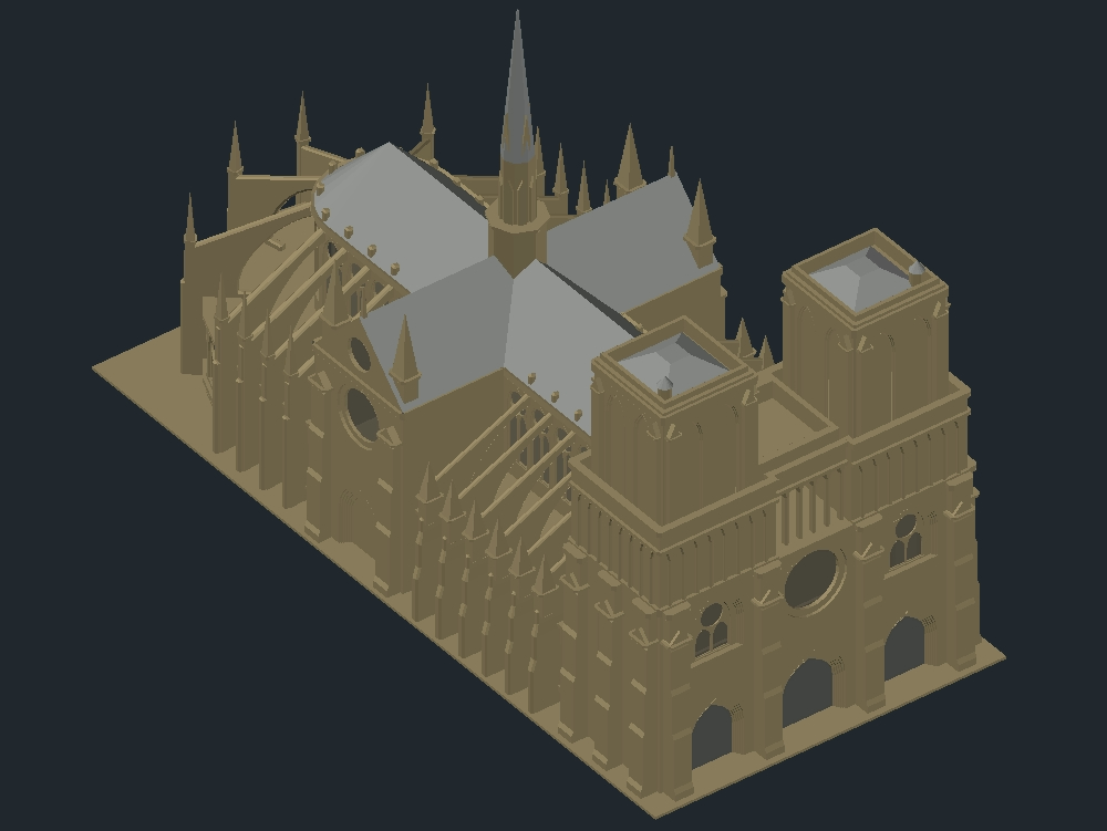 Catedral de Notre Dame em 3D