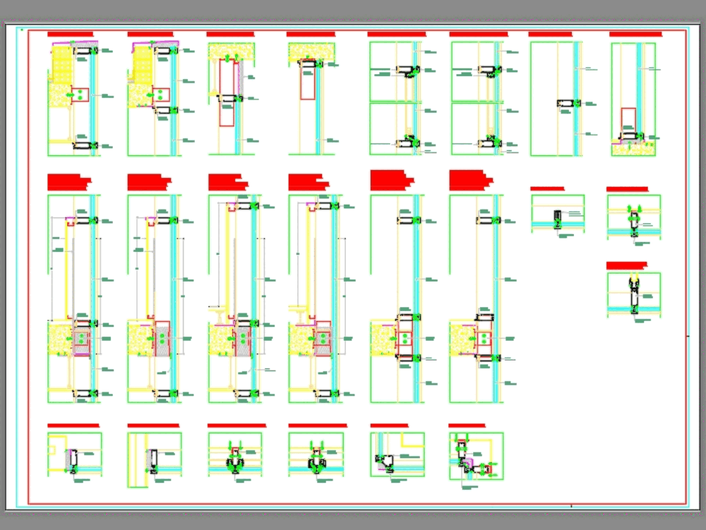 Curtain Wall In Autocad Cad Free 387 1 Kb Bibliocad - Glass Curtain Wall Details Dwg