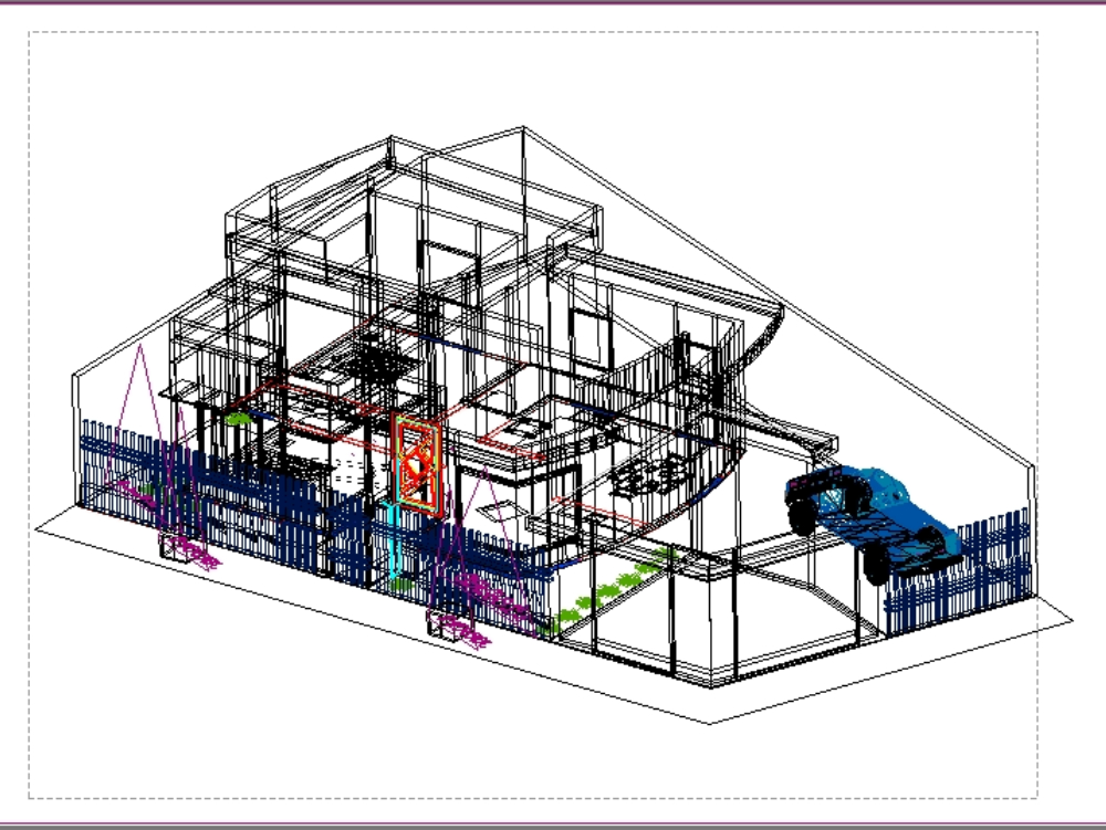 3D-Haus 2 Etagen