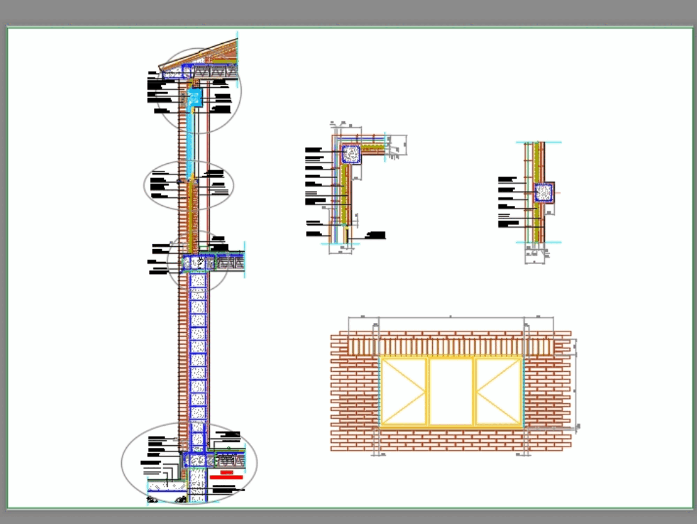 Detalle Constructivo De Una Fachada En Autocad Cad Kb Bibliocad My Xxx Hot Girl 4668