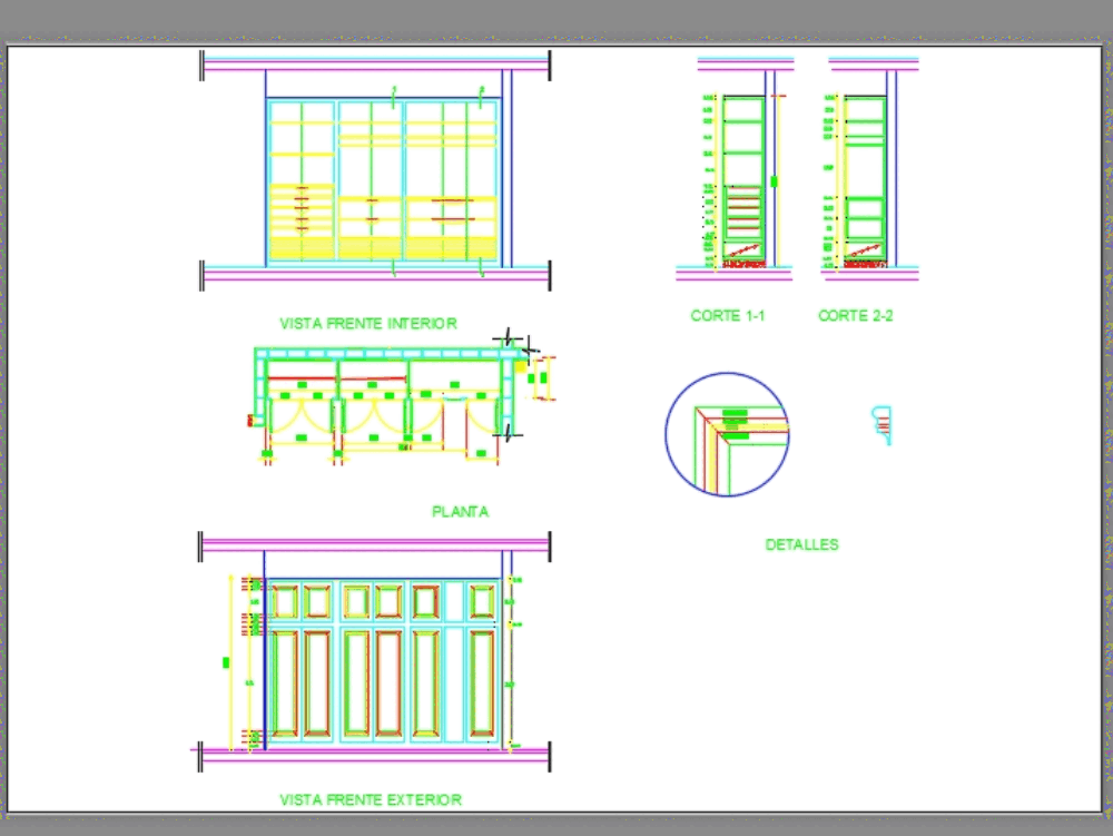 Placard details in AutoCAD CAD download (71.71 KB) Bibliocad