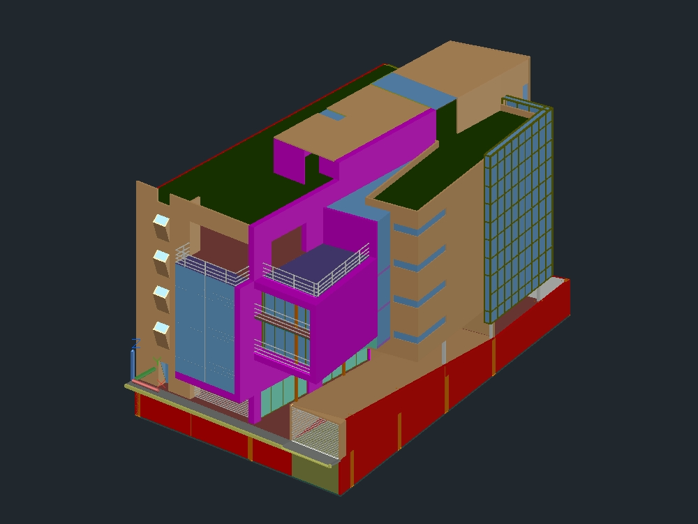 Edificio de viviendas en 3D