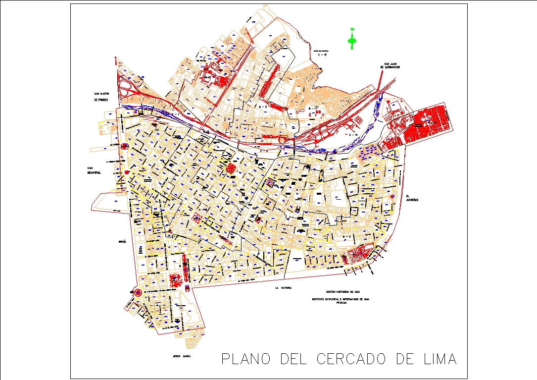 Plano del Cercado de Lima