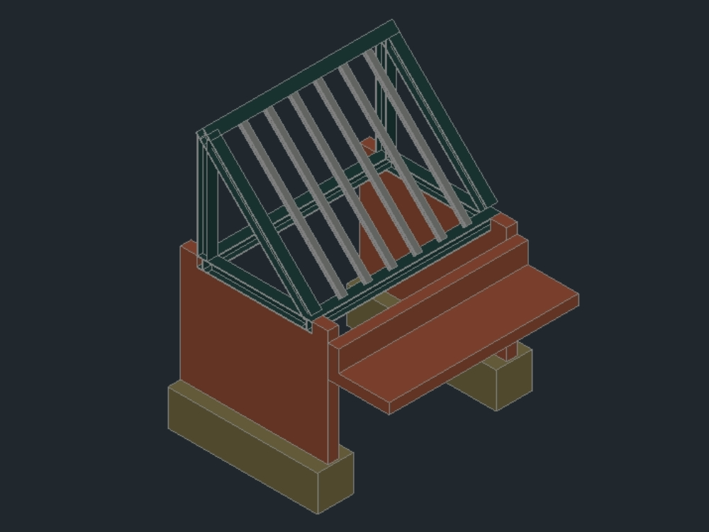 Barbecue 3d in AutoCAD | CAD download (66.81 KB) | Bibliocad