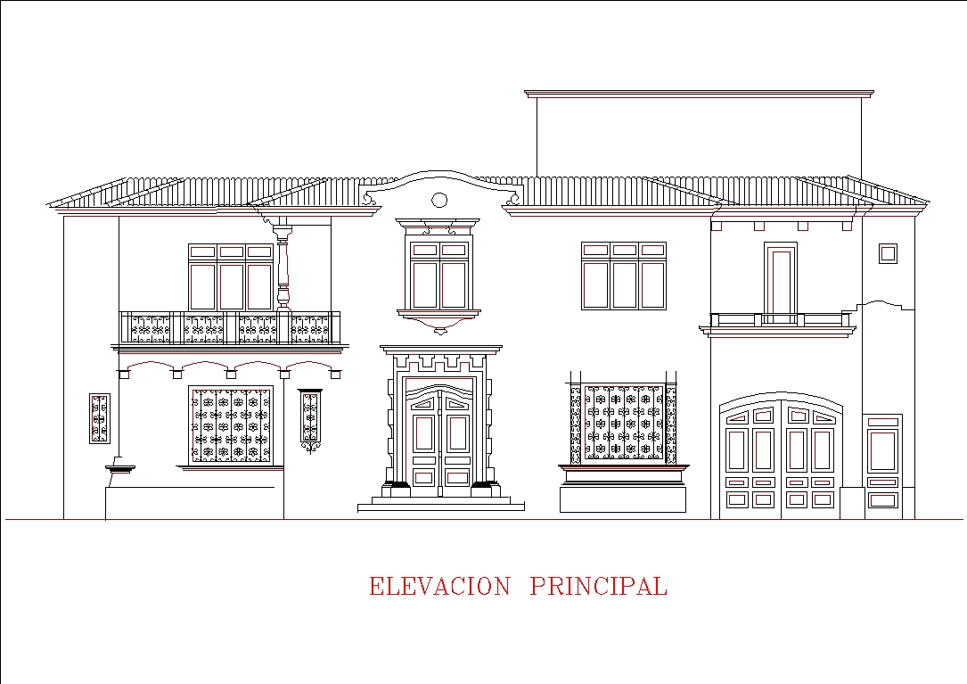 Classic facade in AutoCAD | Download CAD free ( KB) | Bibliocad