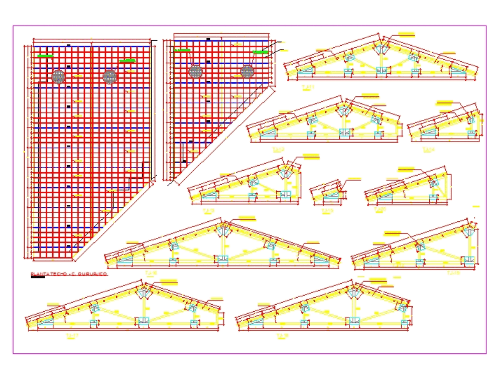 Centro de salud de nazareno - detalles - cerchas (357.92 KB) | Bibliocad