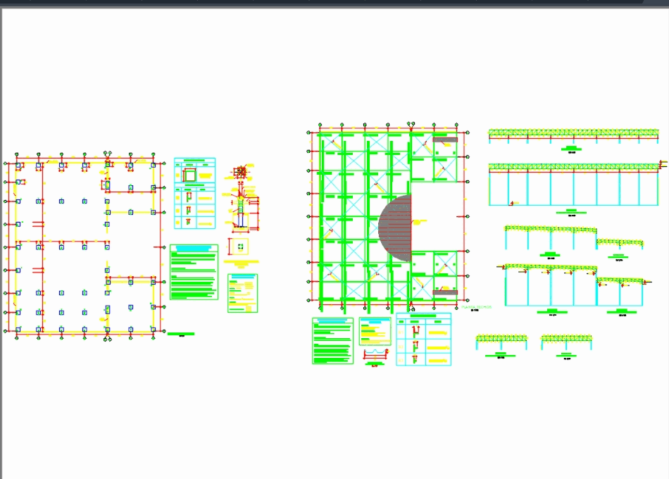 Metallic roof covering - details in AutoCAD CAD (230.67 ...