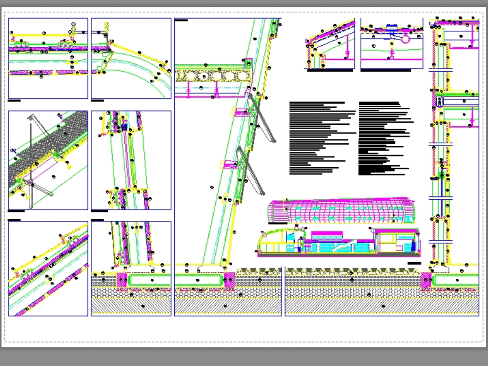 Architectural Section - Immigrants Center