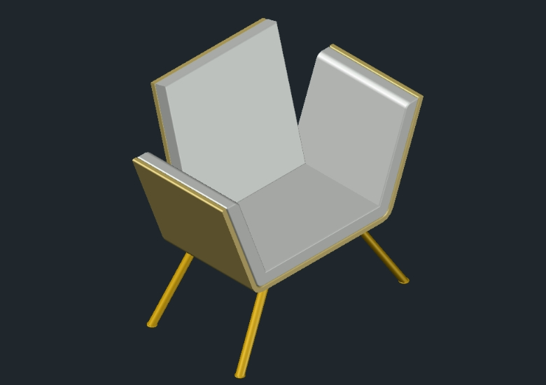Minimalistischer Stuhl für Wohnzimmer