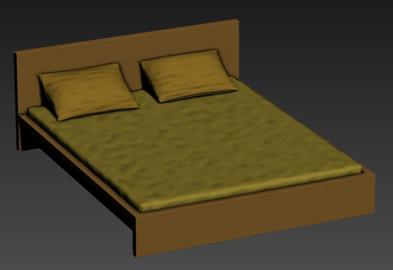 Double bed 3d