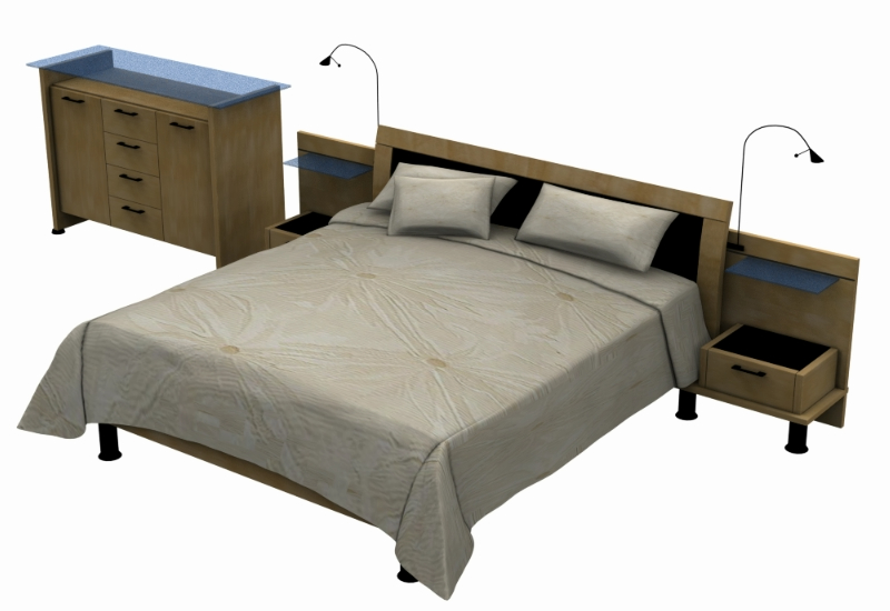 3d Double bed