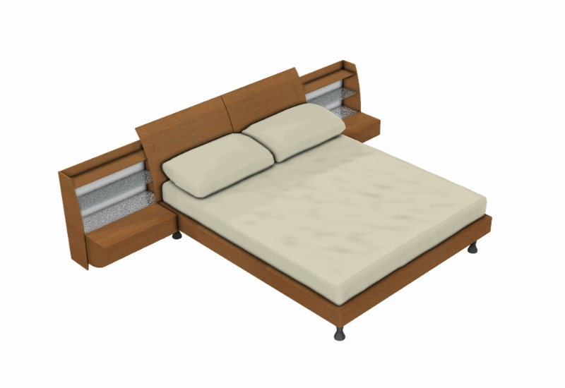 3D Bett und Buroi