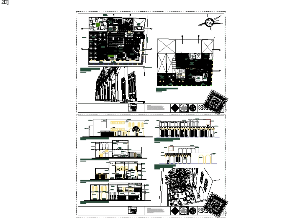 Restaurante En Autocad Descargar Cad 7 92 Mb Bibliocad