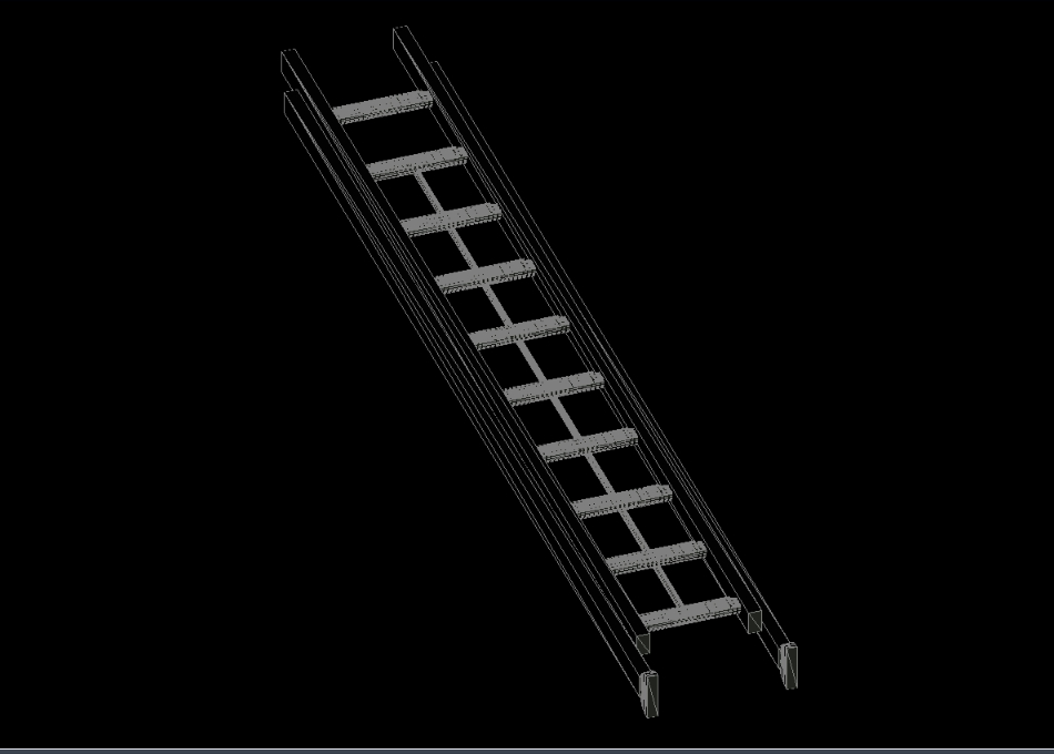 escada portátil 3d